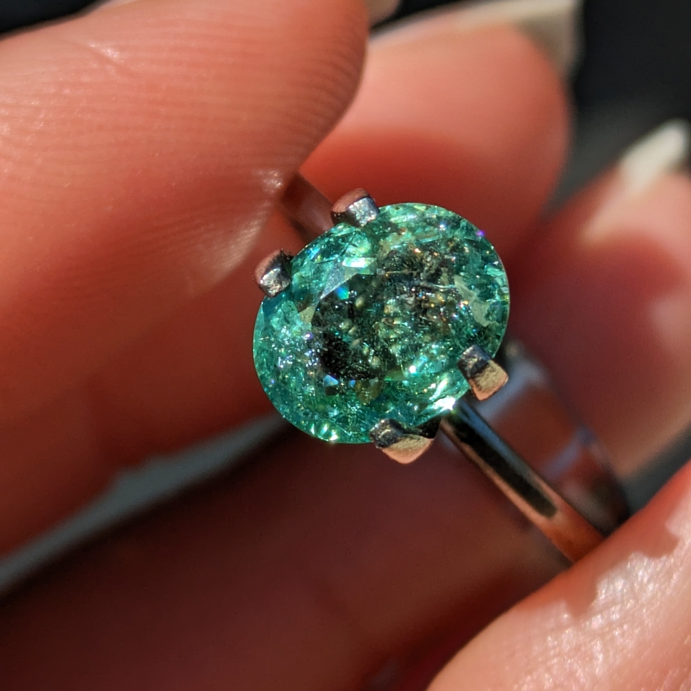 🌴🌊Summer Sale!🌊🌴Certified Seafoam Paraiba Tourmaline - Picture 3 of 10